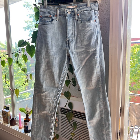 Levi’s High Rise Pencil Wedge Skinny Jeans Light Blue 26w - Picture 7 of 7